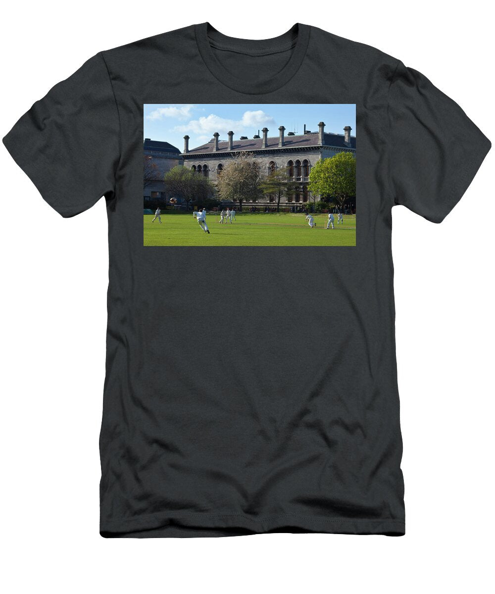 Cricket Match on College Parkwith Panoramic Images T-Shirt