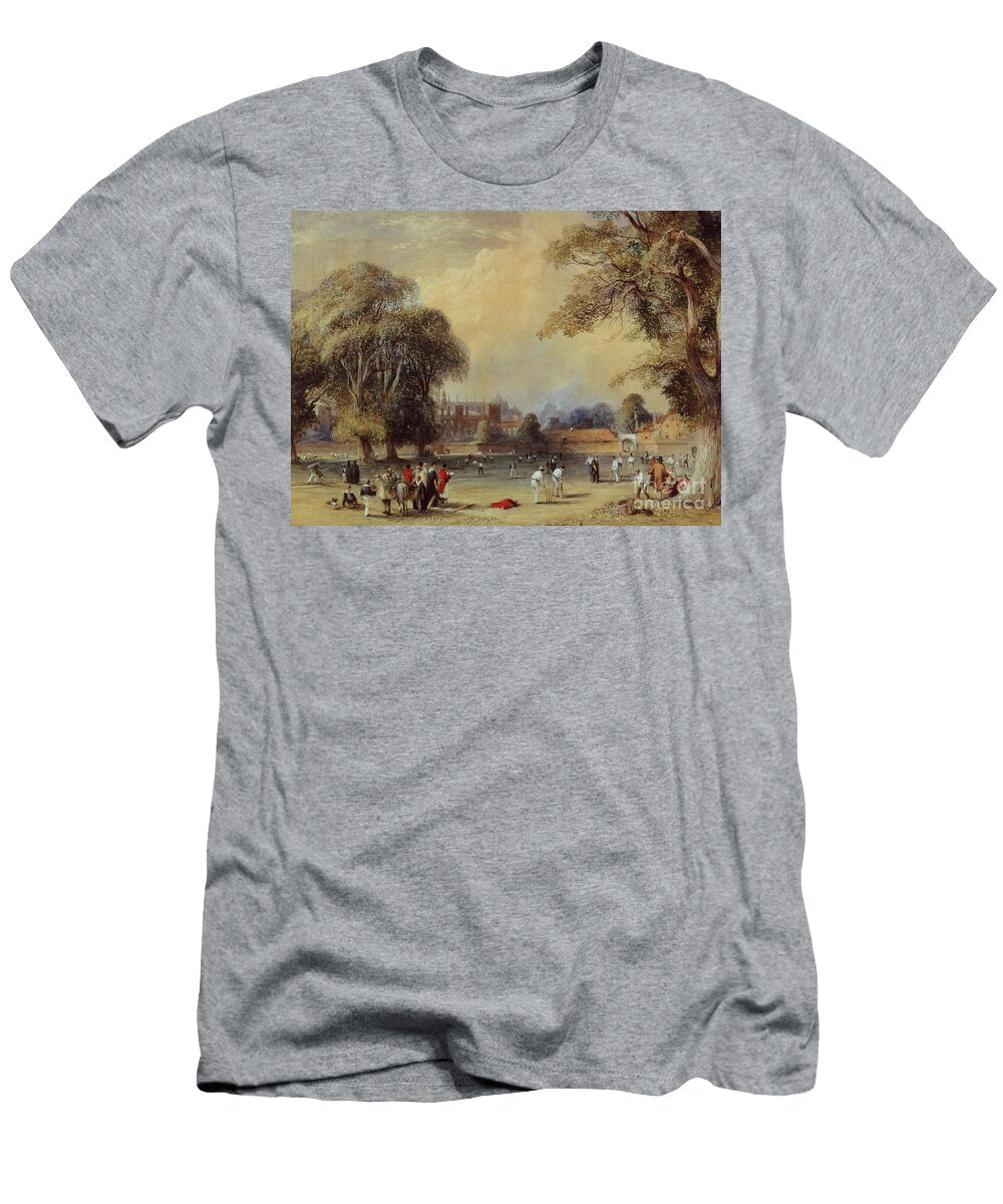 Cricket on the College Field Circa 1835 Watercolor William Evans of Eton T-Shirt