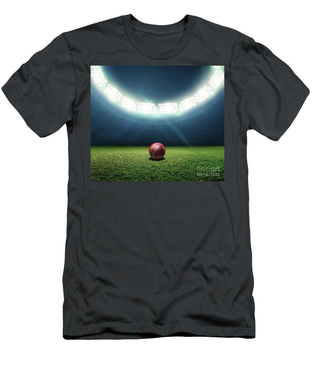 Cricket Stadium and Ball Allan Swart T-Shirt
