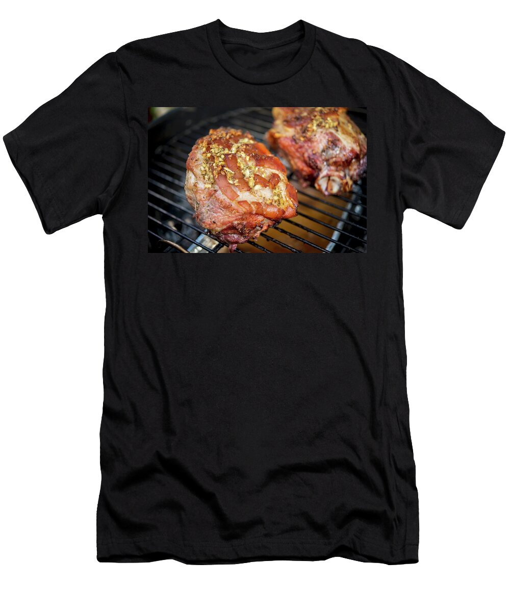 Crispy Roast Pork on a Grill Sebastian Schollmeyer T-Shirt