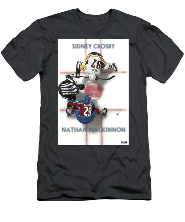 Crosby Mackinnon Face Off 1 Robert Williams T-Shirt