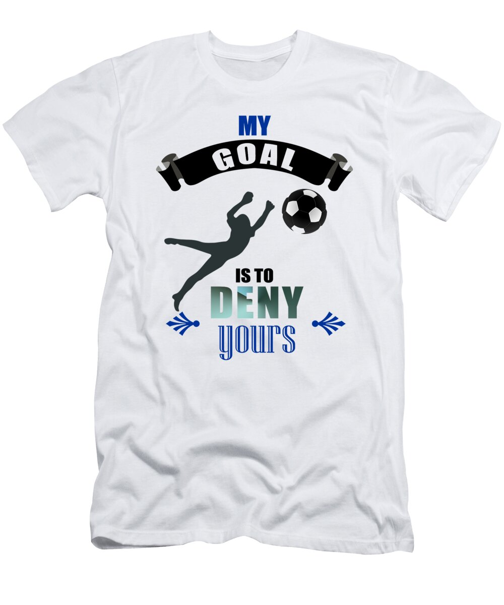 Cute Diving Goalkeeper Soccer Goalie Defend Goal the Perfect Presents T-Shirt