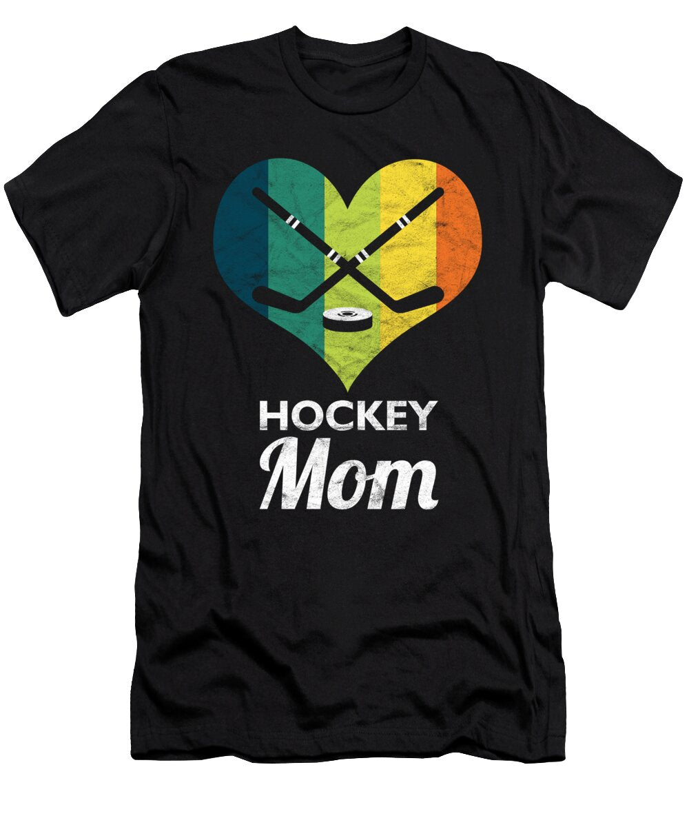 Cute Retro Hockey Mom Sports Team Player Ice Shinny Stick Goalie Thomas Larch T-Shirt