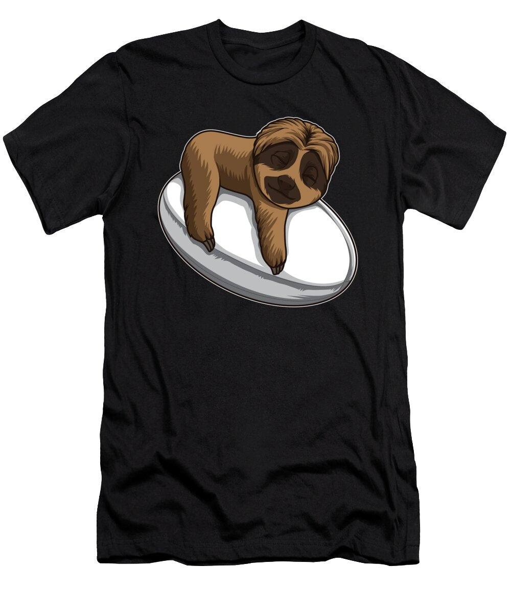 Cute Sloth Sleeps on a Rugby Ball Mister T-Shirt
