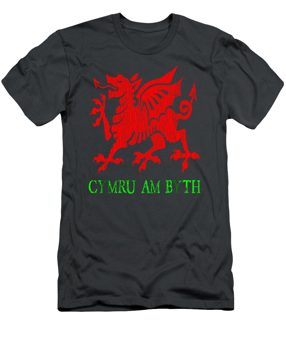 Cymru Am Byth Welsh Rugby Dragon Wales Player Pride Gifts Maliya Hallie T-Shirt