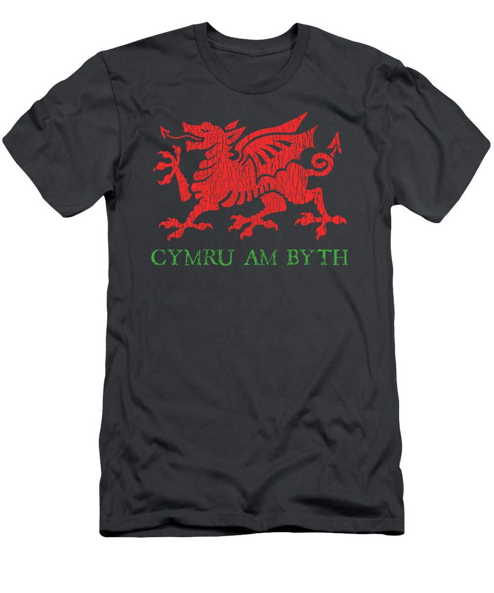 Cymru Am Byth Welsh Rugby Dragon Wales Player Pride Haidew Miraa T-Shirt
