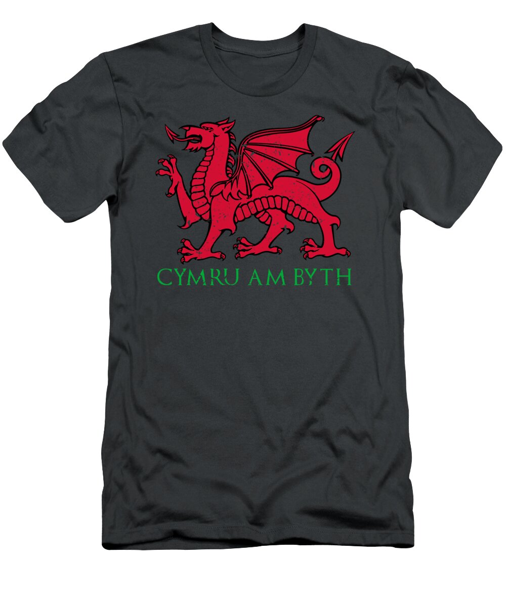 Cymru Am Byth Welsh Rugby Fans Haidew Miraa T-Shirt