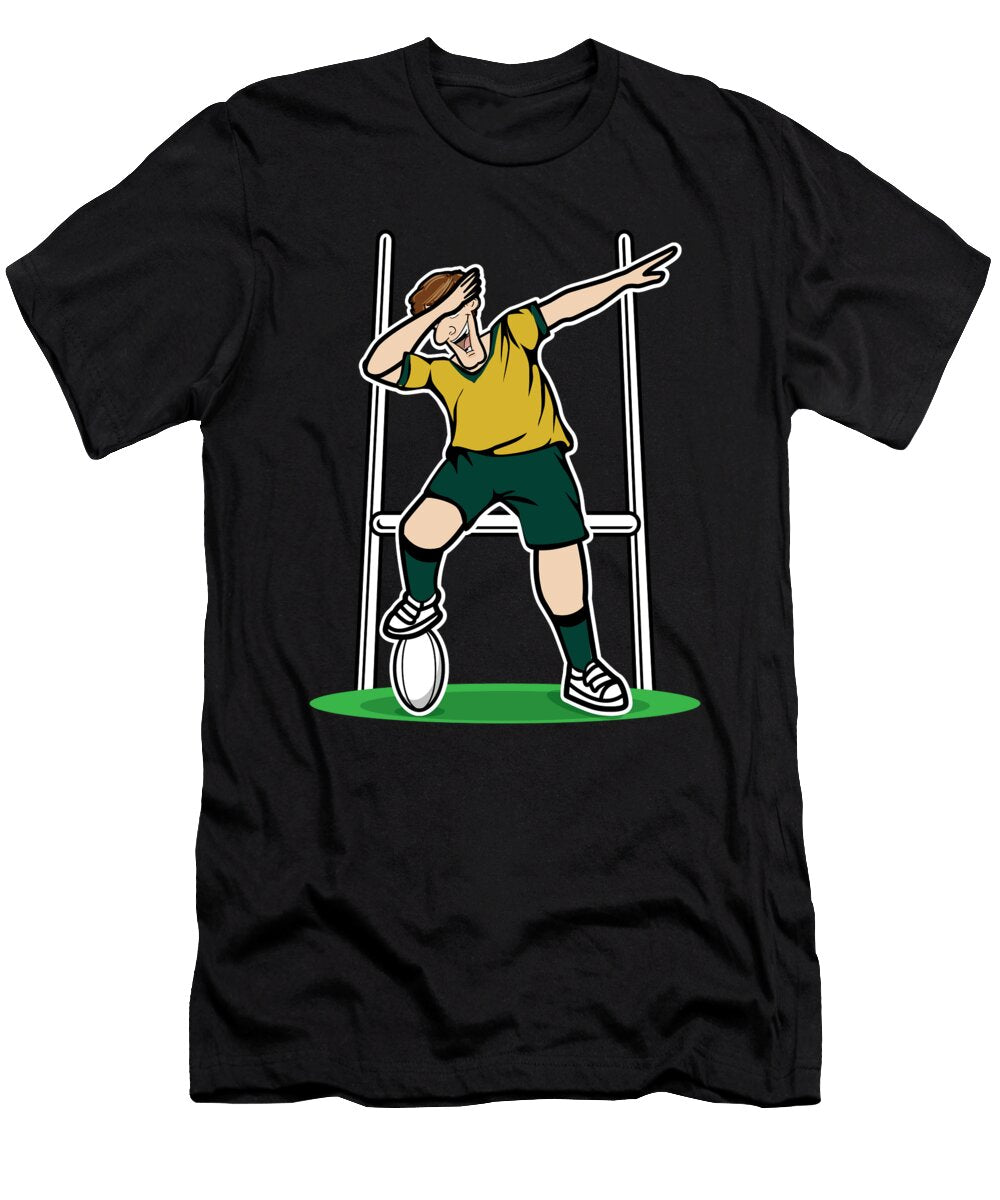 Dabbing Australia Rugby Player 2019 Fans Kit for Australian Supporters Players Coaches and Rugger Football Lovers Martin Hicks T-Shirt
