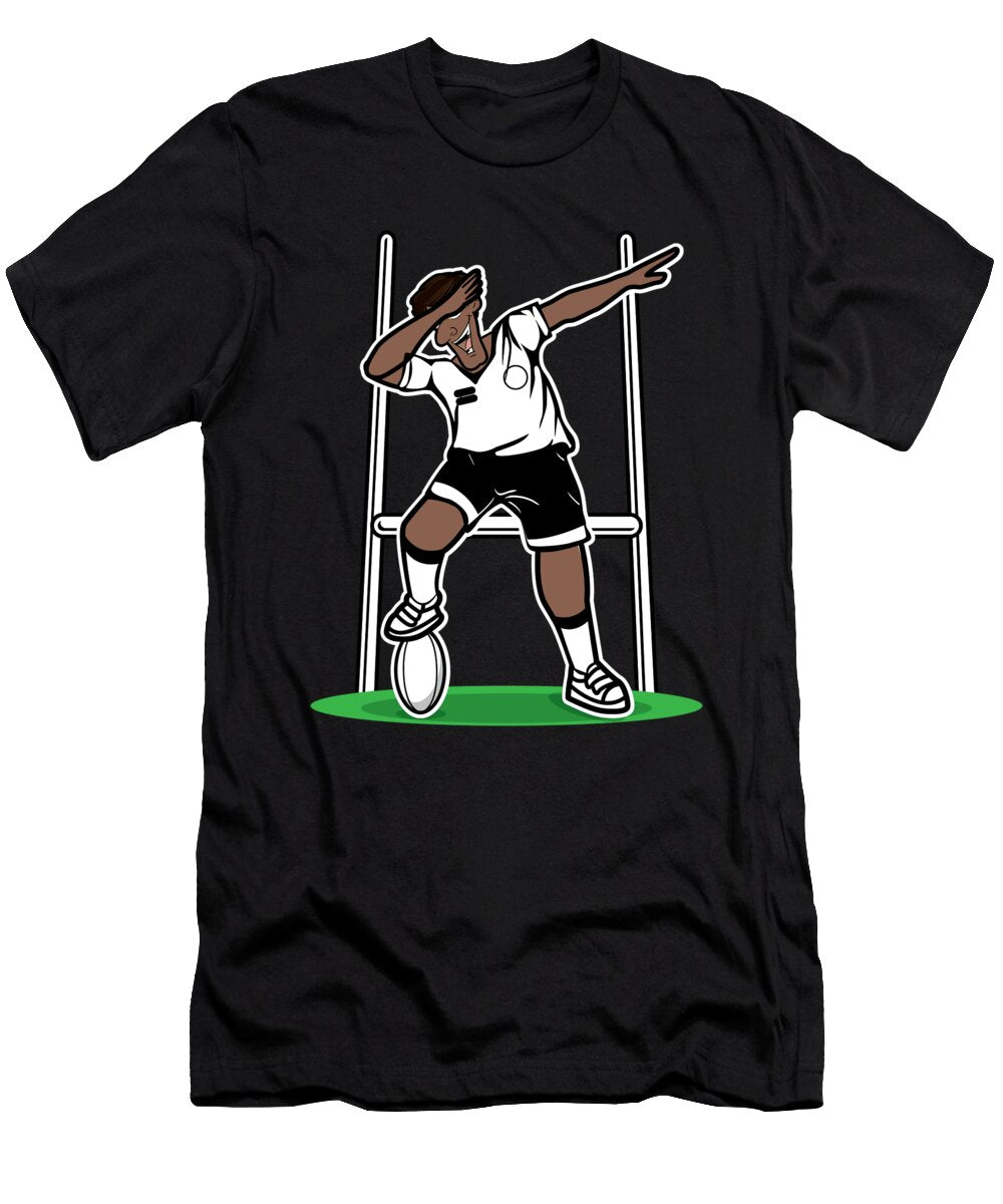 Dabbing Fiji Rugby Player 2019 Fans Kit for Fijian Supporters Players Coaches and Rugger Football Lovers Martin Hicks T-Shirt