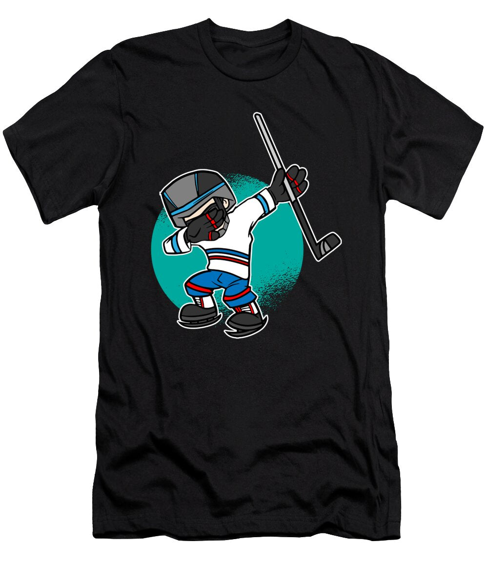Dabbing Ice Hockey Funny Ice Dab Squad Maximus Designs T-Shirt