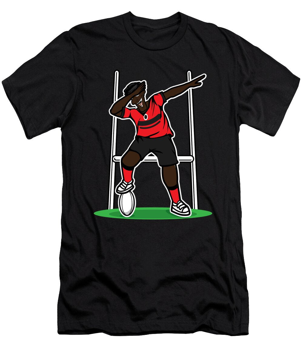 Dabbing Kenya Rugby Player 2019 Fans Kit for Kenyan Supporters Players Coaches and Rugger Football Lovers Martin Hicks T-Shirt