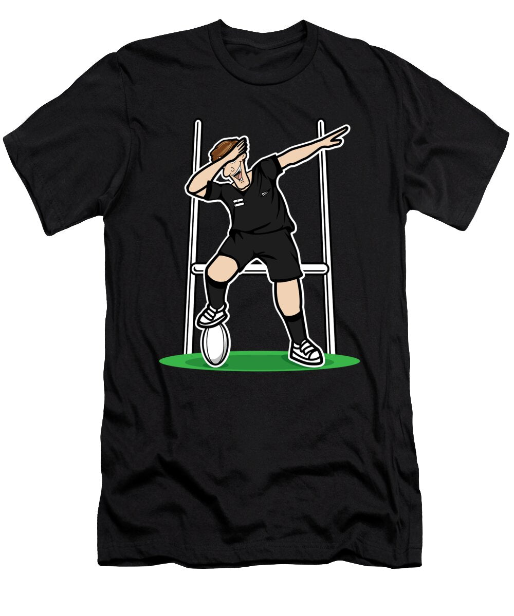 Dabbing New Zealand Rugby Player 2019 Fans Kit for Kiwi Supporters Players Coaches and Rugger Football Lovers Martin Hicks T-Shirt