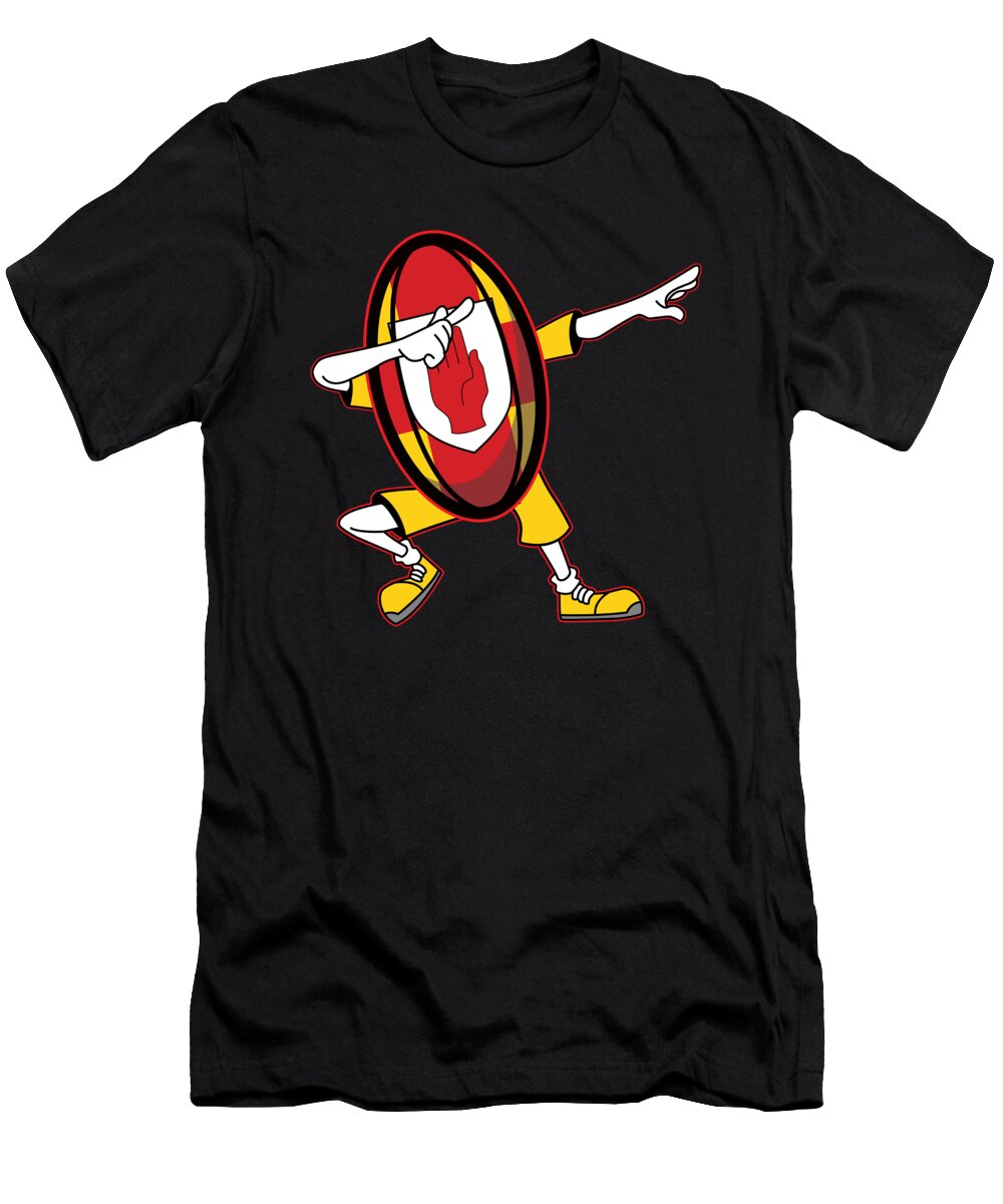 Dabbing Rugby Ball 2019 Fans Kit for Supporters Players Coaches and Rugger Football Lovers Martin Hicks T-Shirt