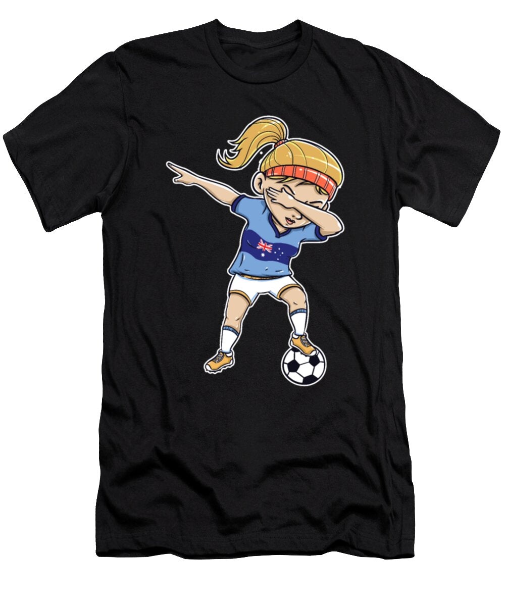 Dabbing Soccer Player Funny Australia Fan Tinh Tran Le Thanh T-Shirt