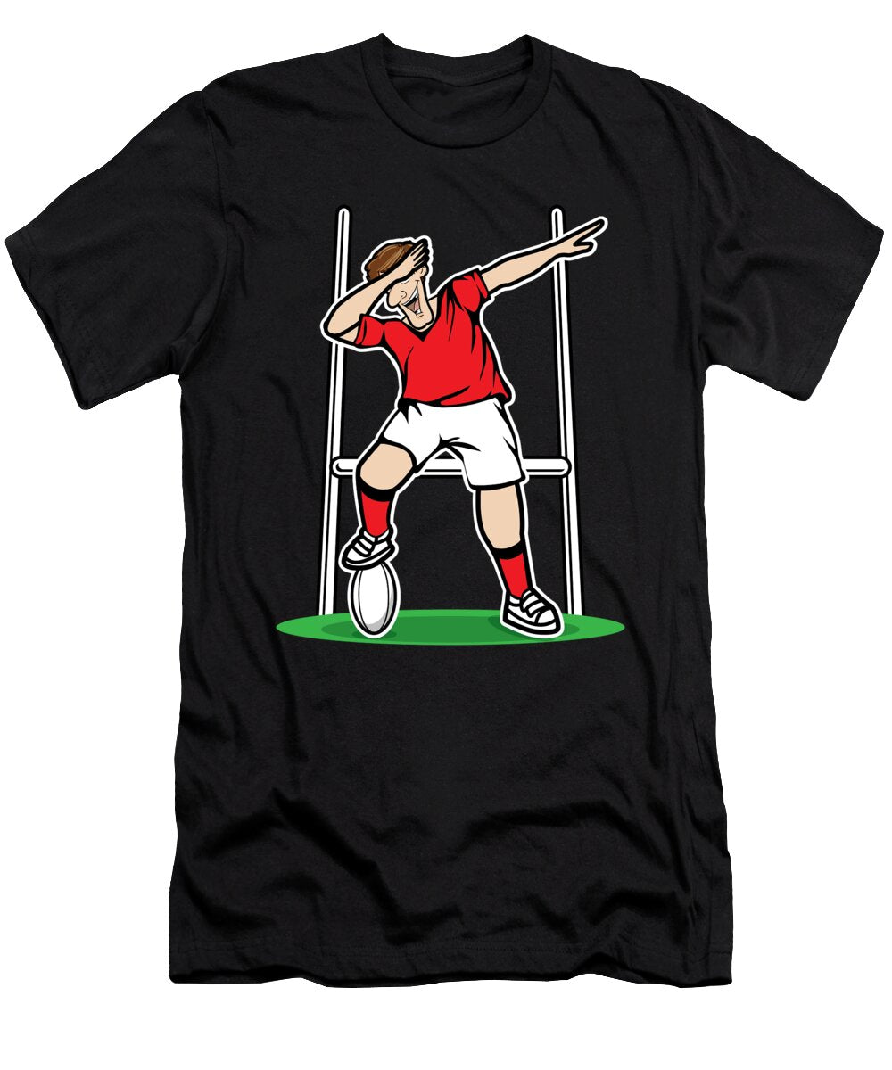 Dabbing Wales Rugby Player 2019 Fans Kit for Welsh Supporters Players Coaches and Rugger Football Lovers Martin Hicks T-Shirt