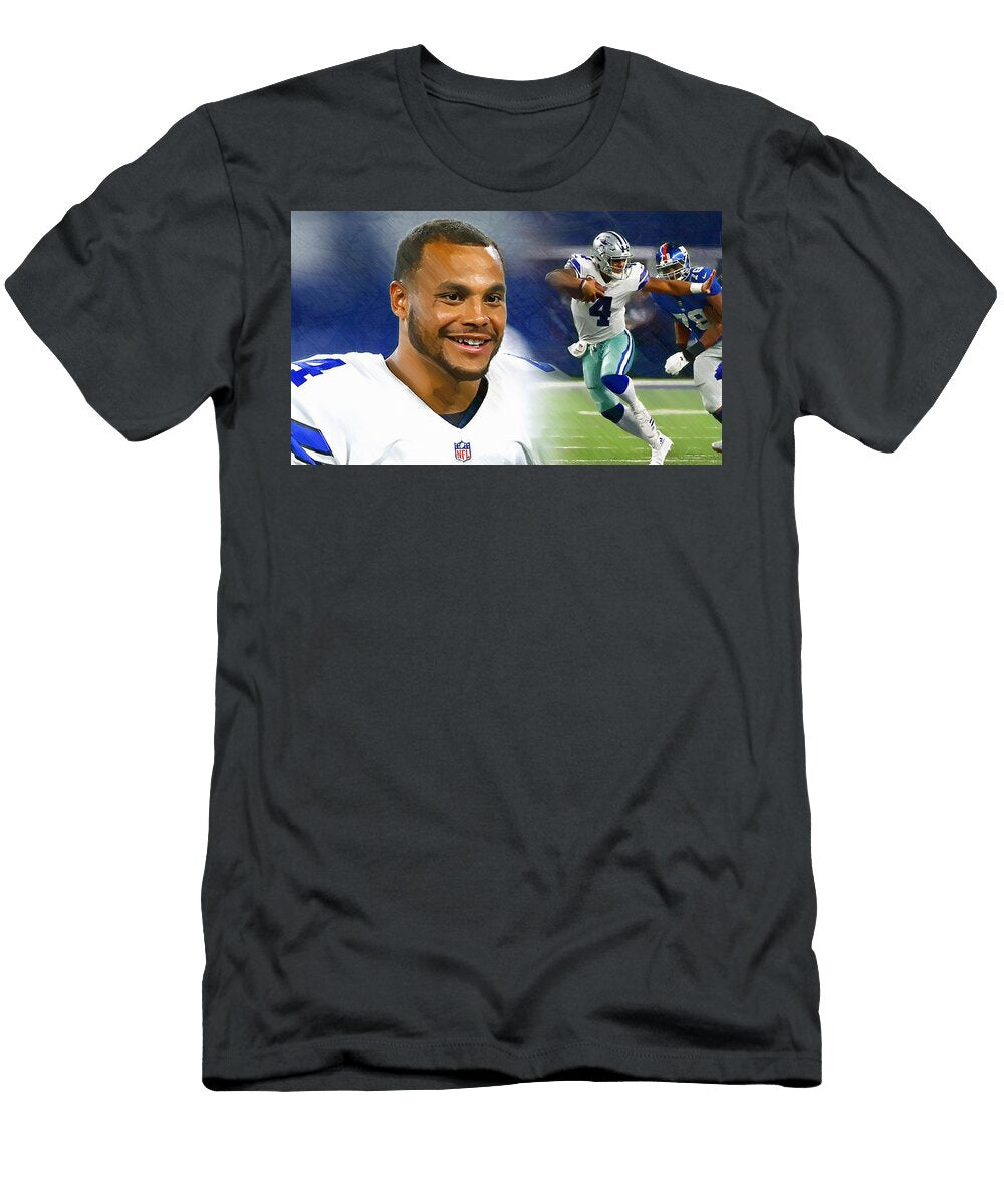 Dak Prescott Cowboys Field General John Farr T-Shirt