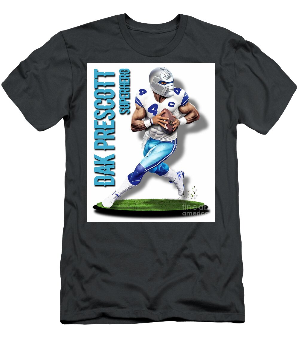 Dak Prescott Superhero 1a Robert Williams T-Shirt