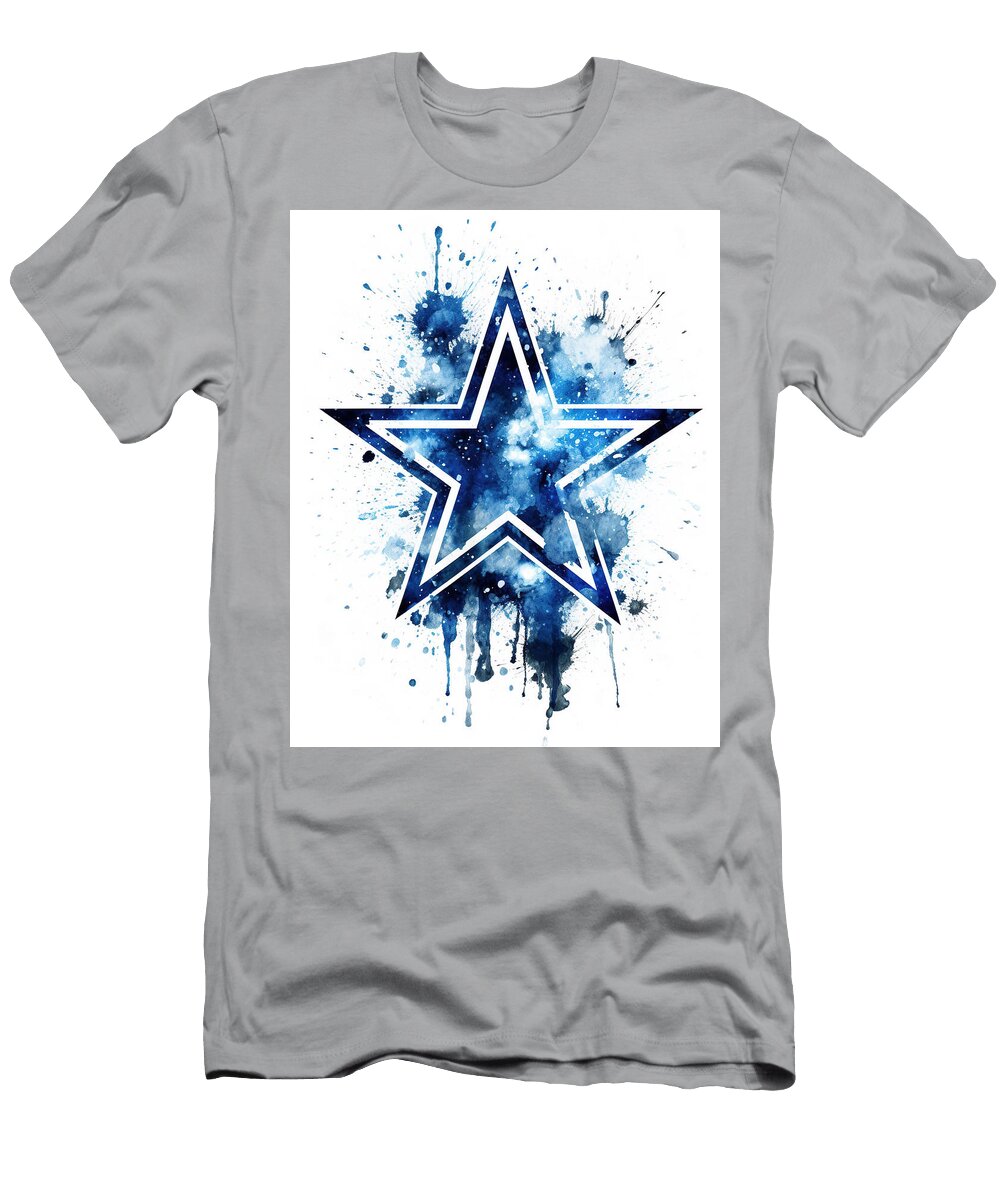 Dallas Cowboys Football Star Emblem Athena Mckinzie T-Shirt