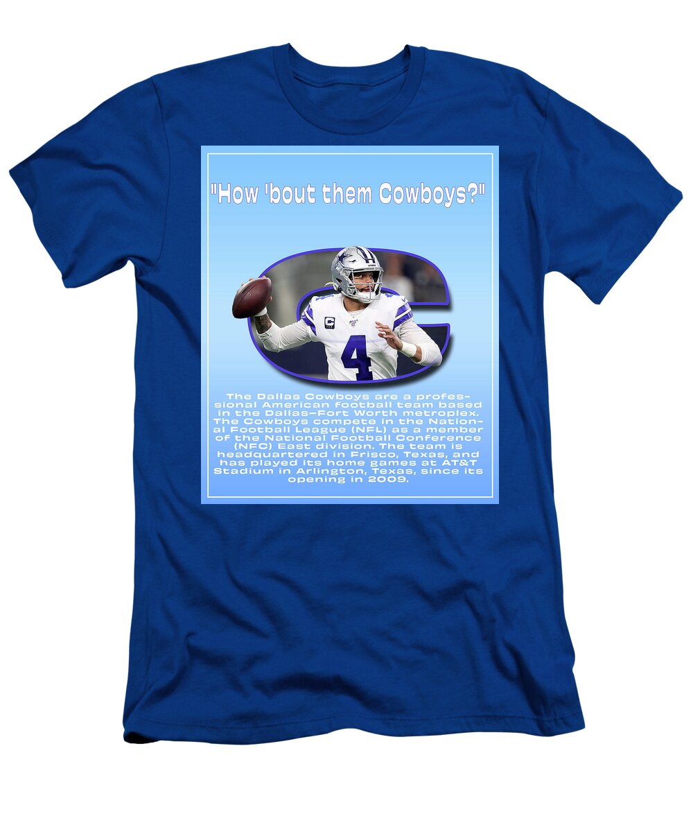 Dallas Cowboys Poster Kevin Walker and Pixel Reverie T-Shirt