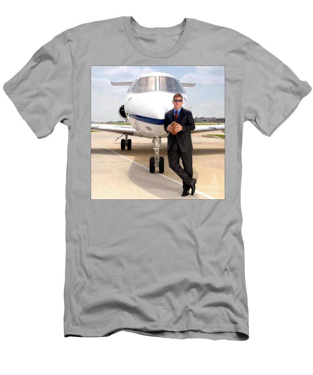Dallas Cowboys Superbowl Quarterback Troy Aikman David Perry Lawrence T-Shirt