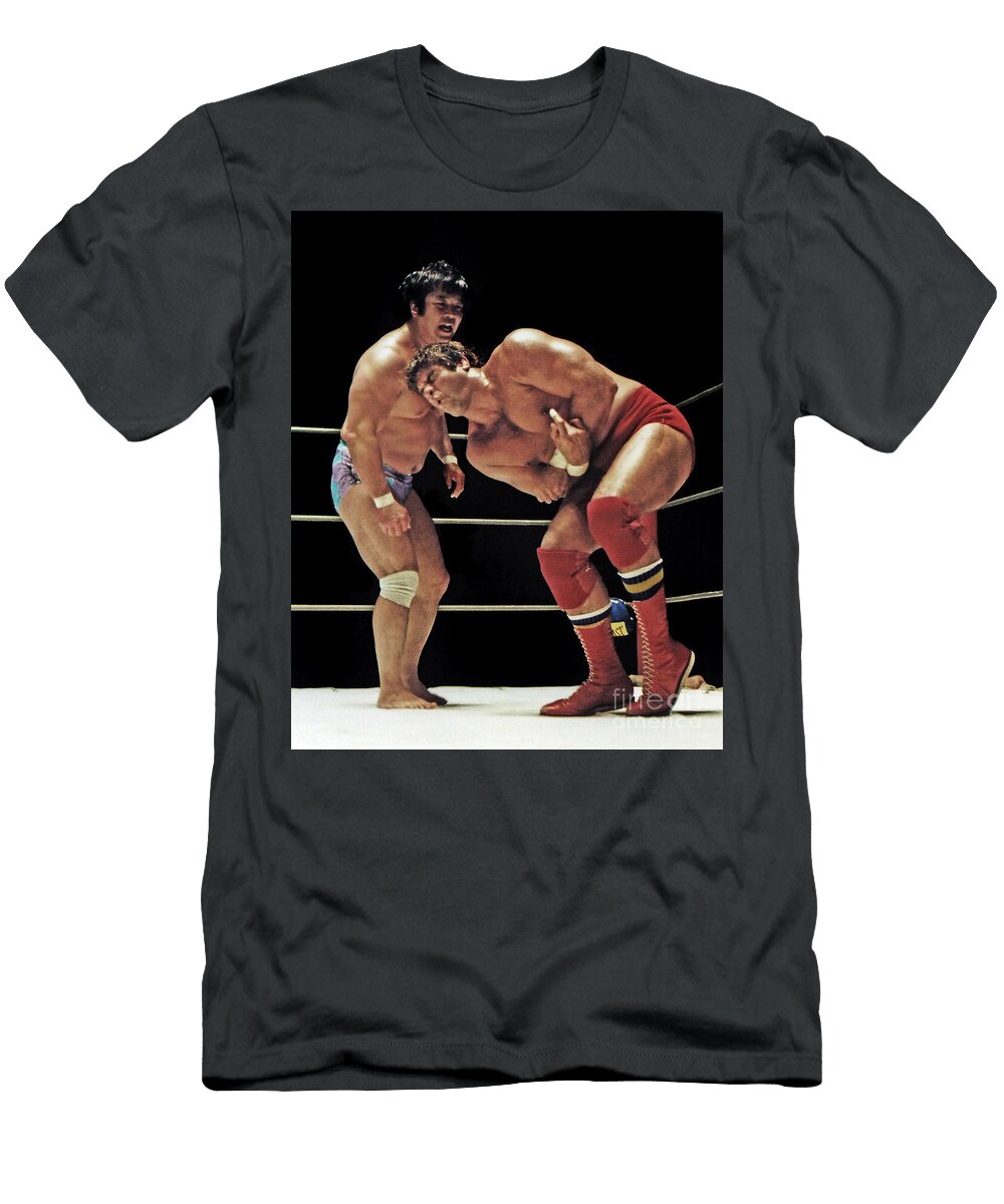 Dean Ho Vs Don Muraco in Old School Wrestling From the Cow Palace Jim Fitzpatrick T-Shirt