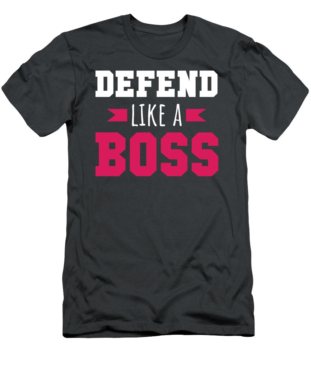 Defend Like a Boss Volleyball Blocker for Men Women Kids Defense Team Coach Crazy Squirrel T-Shirt