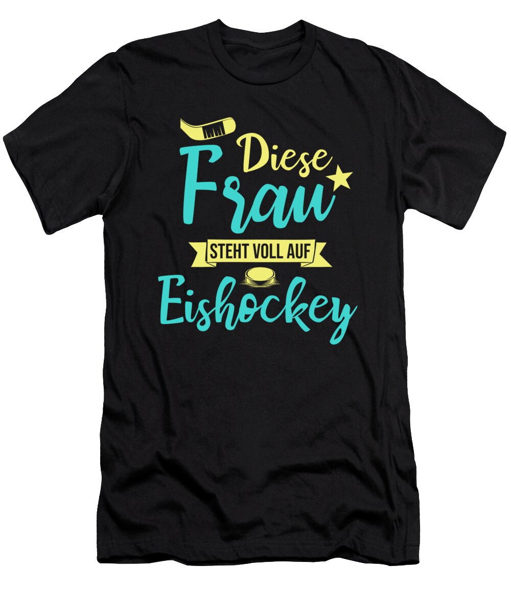 Diese Frau Winter Sports Ice Hockey Player Gift Thomas Larch T-Shirt
