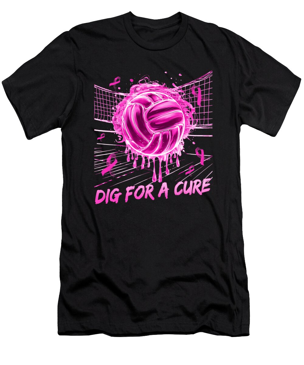 Dig for a Cure Breast Cancer Volleyball Warrior Natalie Lidford T-Shirt