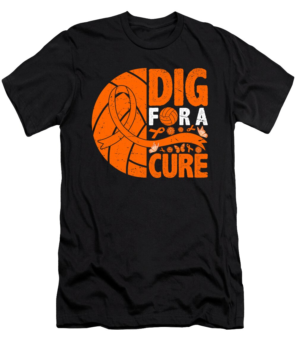 Dig for a Cure Leukemia Awareness Volleyball Natalie Lidford T-Shirt