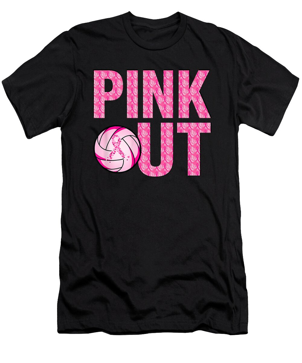 Dig for a Cure Volleyball Pink Out Breast Cancer Natalie Lidford T-Shirt