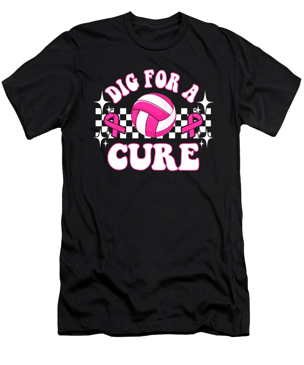 Dig for a Cure Volleyball Support Breast Cancer Natalie Lidford T-Shirt