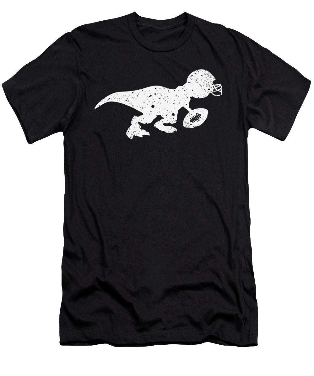 Dinosaur American Football Player Rugby Dino Trex Gift Thomas Larch T-Shirt