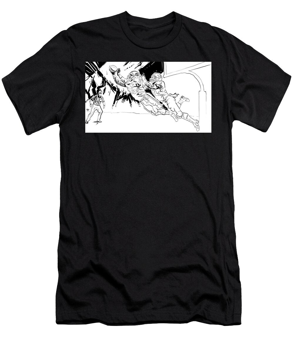 Dramatic Football Catch Touchdown John Gholson T-Shirt