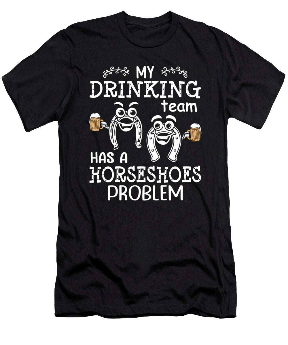 Drinking Team Horseshoe Pitching Me T-Shirt