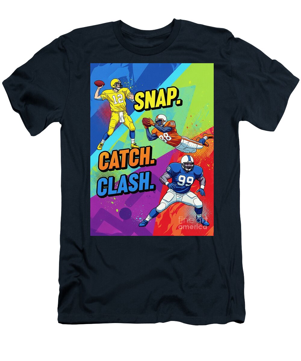 Dynamic Football Moments Captured Carlos V T-Shirt