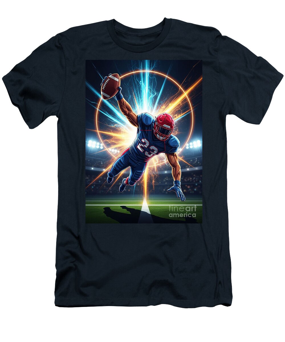 Dynamic Football Touchdown Moment Carlos V T-Shirt
