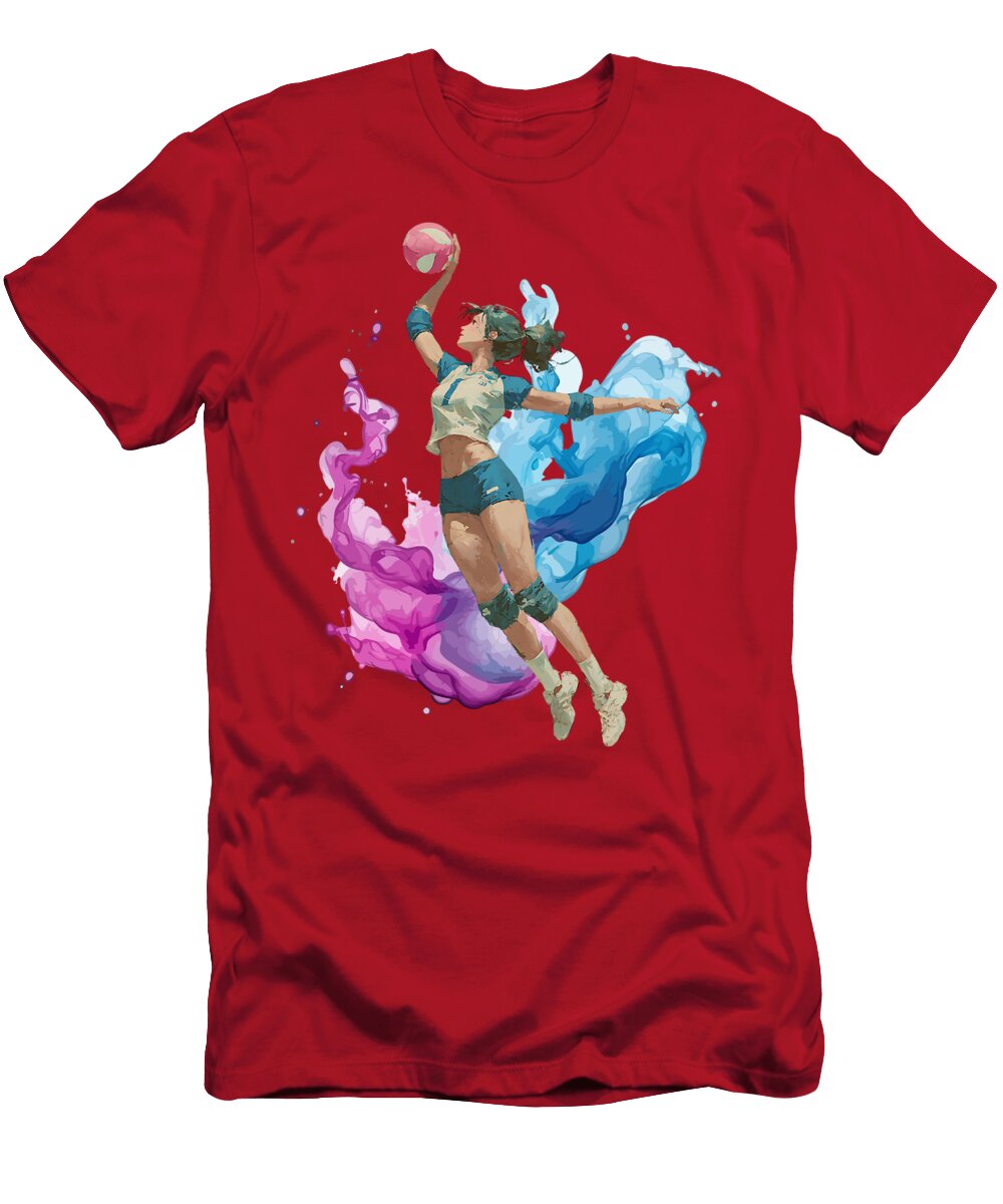 Dynamic Volleyball Spike Dream Stuff T-Shirt