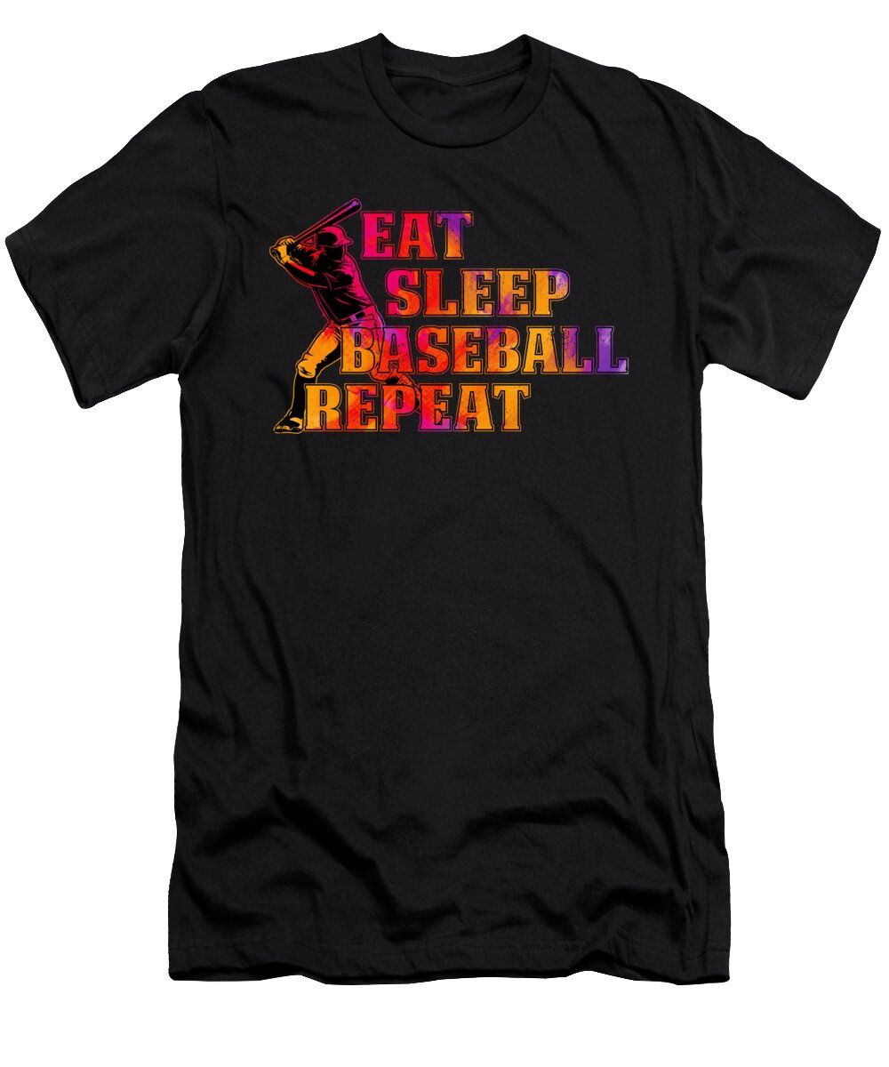 Eat Sleep Baseball Repeat Cool Gift for Sport Lovers Gift Art Frikiland T-Shirt