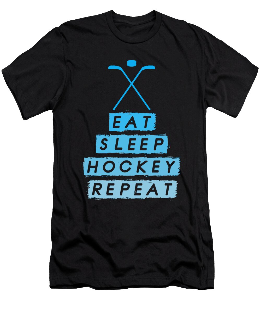 Eat Sleep Hockey Repeat Eq Designs T-Shirt