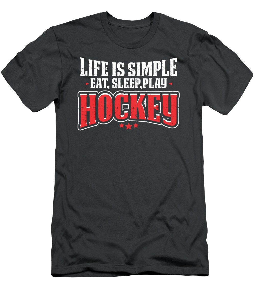 Eat Sleep Play Hockey Ice Hockey for Men Women Kids Trainer Coach Player Crazy Squirrel T-Shirt