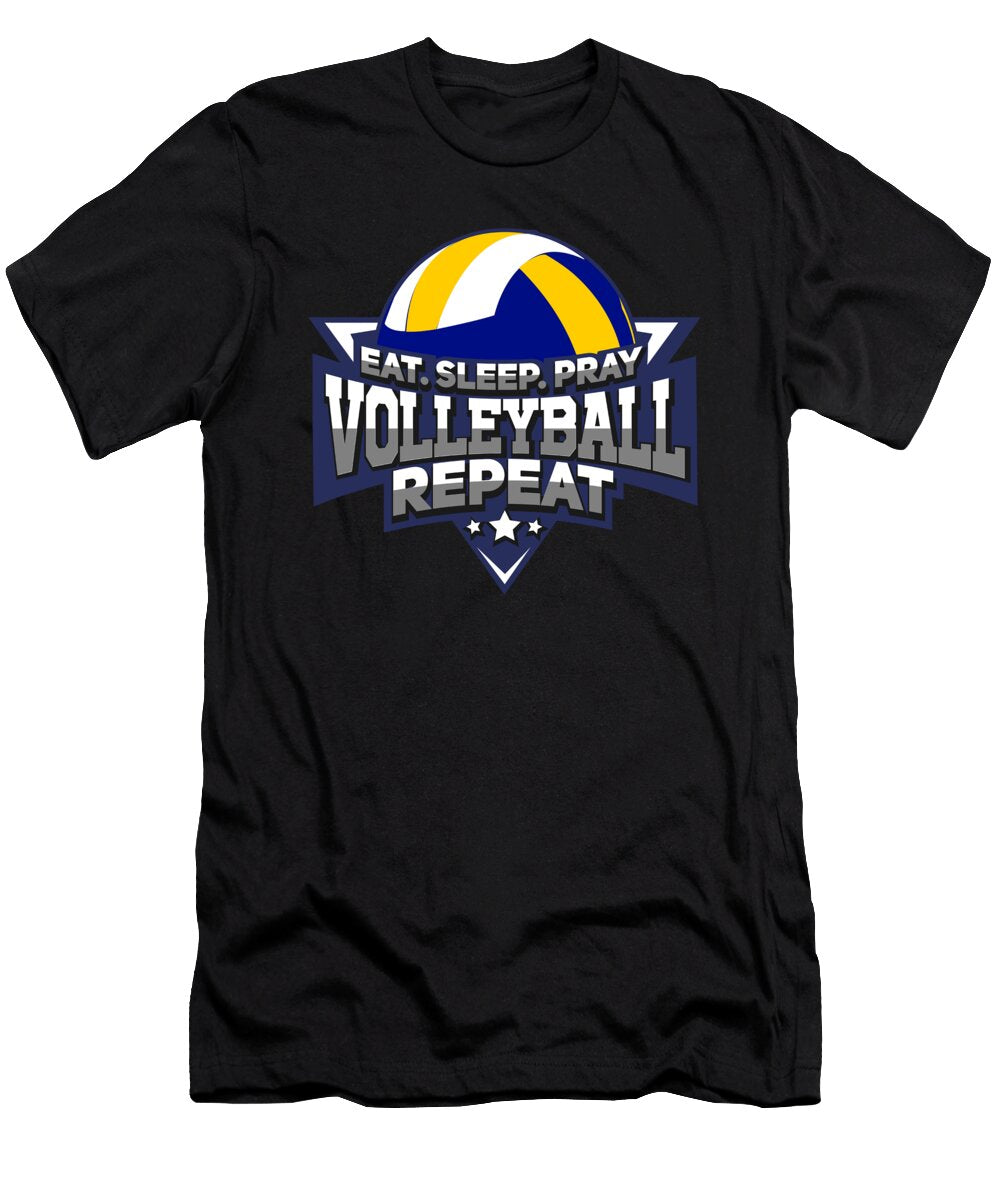 Eat Sleep Pray Volleyball Repeat Sports Gift Bi Nutz T-Shirt