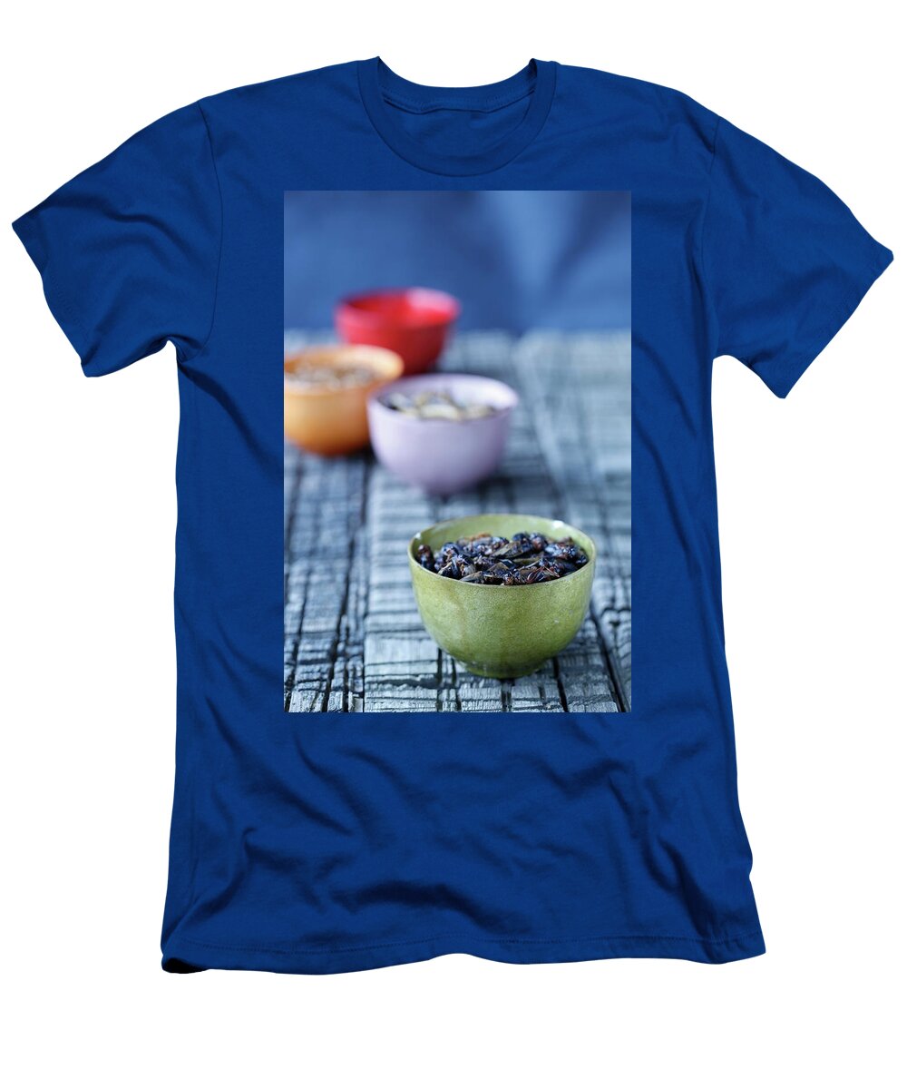 Edible Crickets in Porcelain Cups Sandra Krimshandl Tauscher T-Shirt
