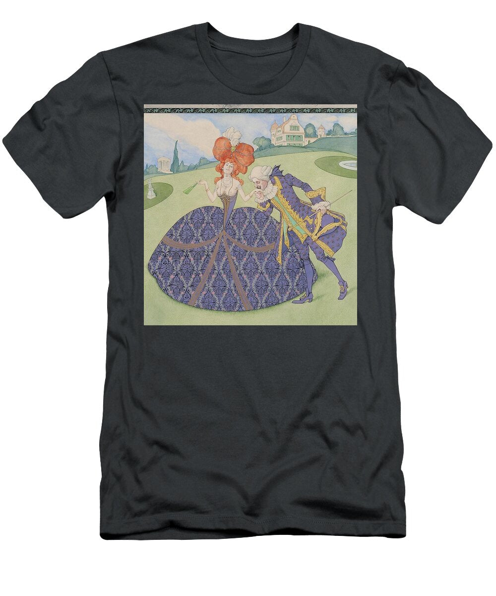 Elegantes Paar Im Garten Servir Le Roi Servir Les Dames Carl Fischerkoystrand German T-Shirt