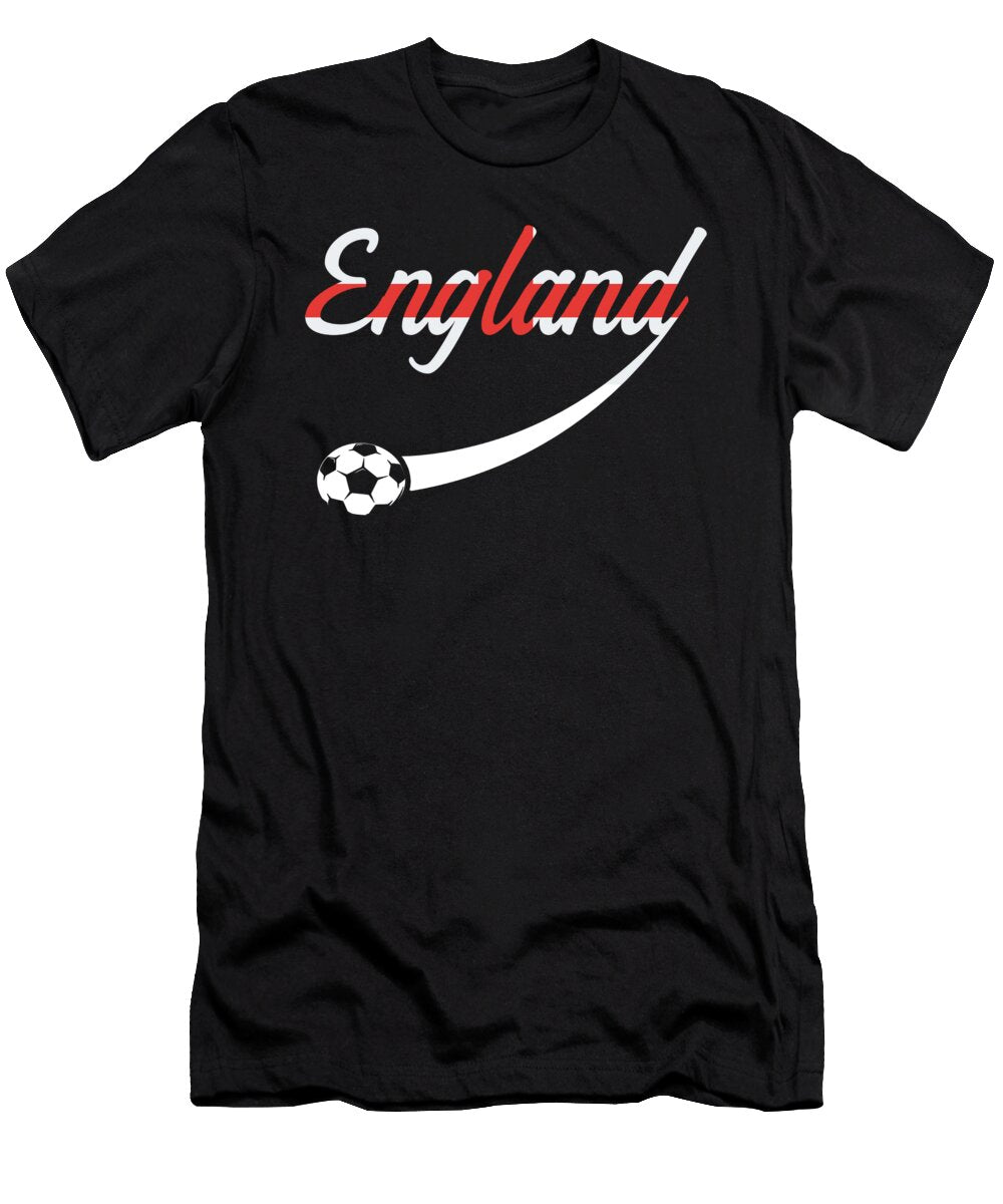 England Flag Soccer Player Ball Team 2021 Gift Thomas Larch T-Shirt