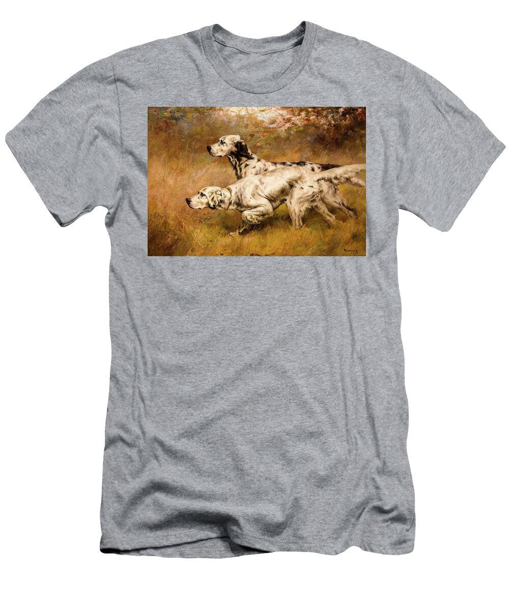 English Setters on Point Percival Leonard Rosseau T-Shirt
