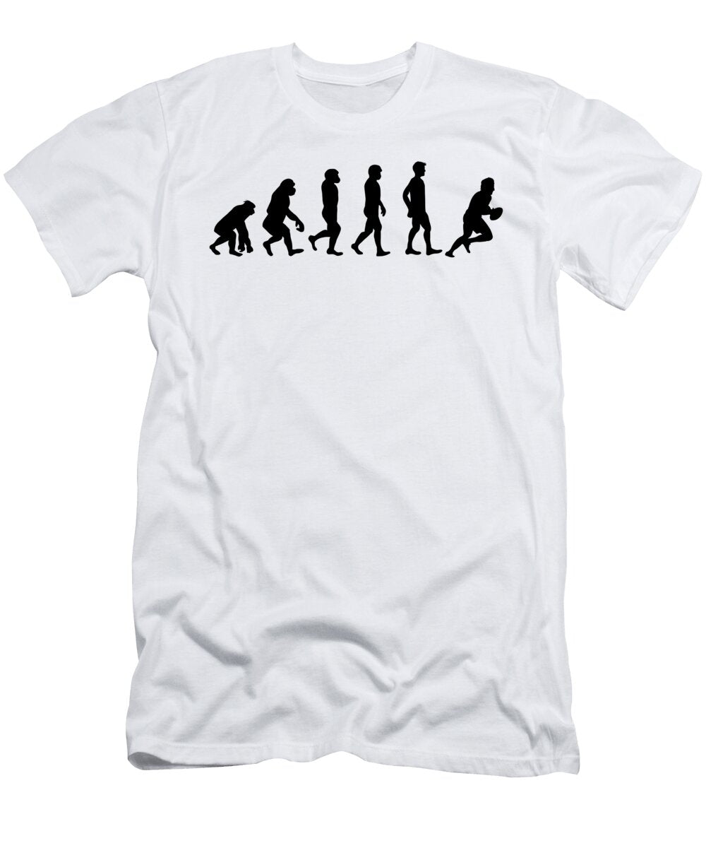 Evolution of Rugby Football Crypto Keeper T-Shirt