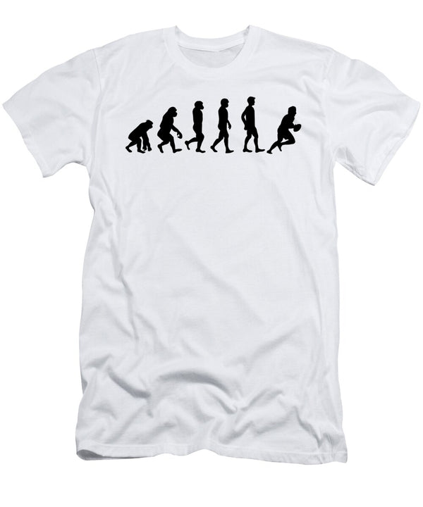 Evolution of Rugby Football Crypto Keeper T-Shirt