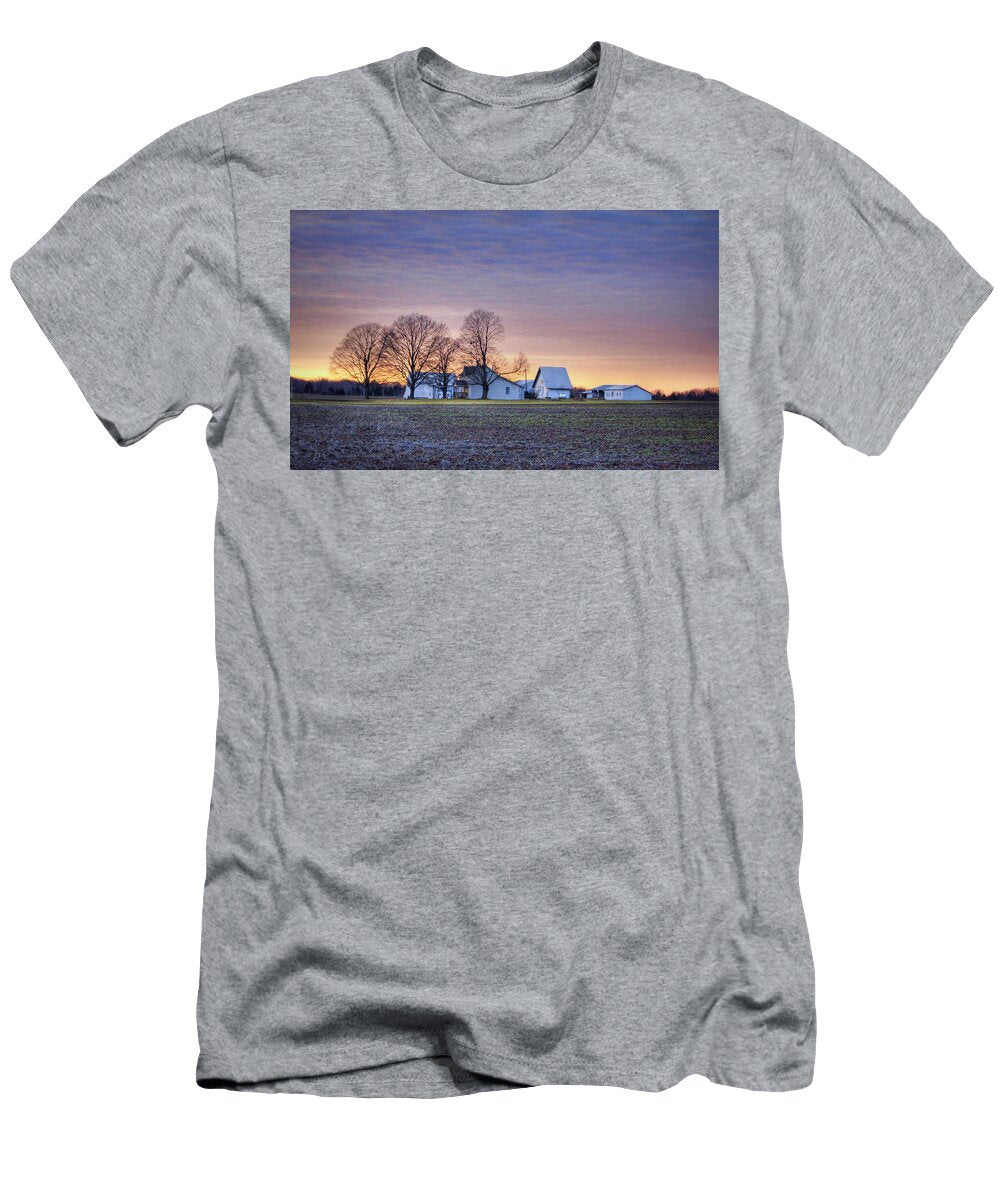 Farmstead At Sunset Cricket Hackmann T-Shirt
