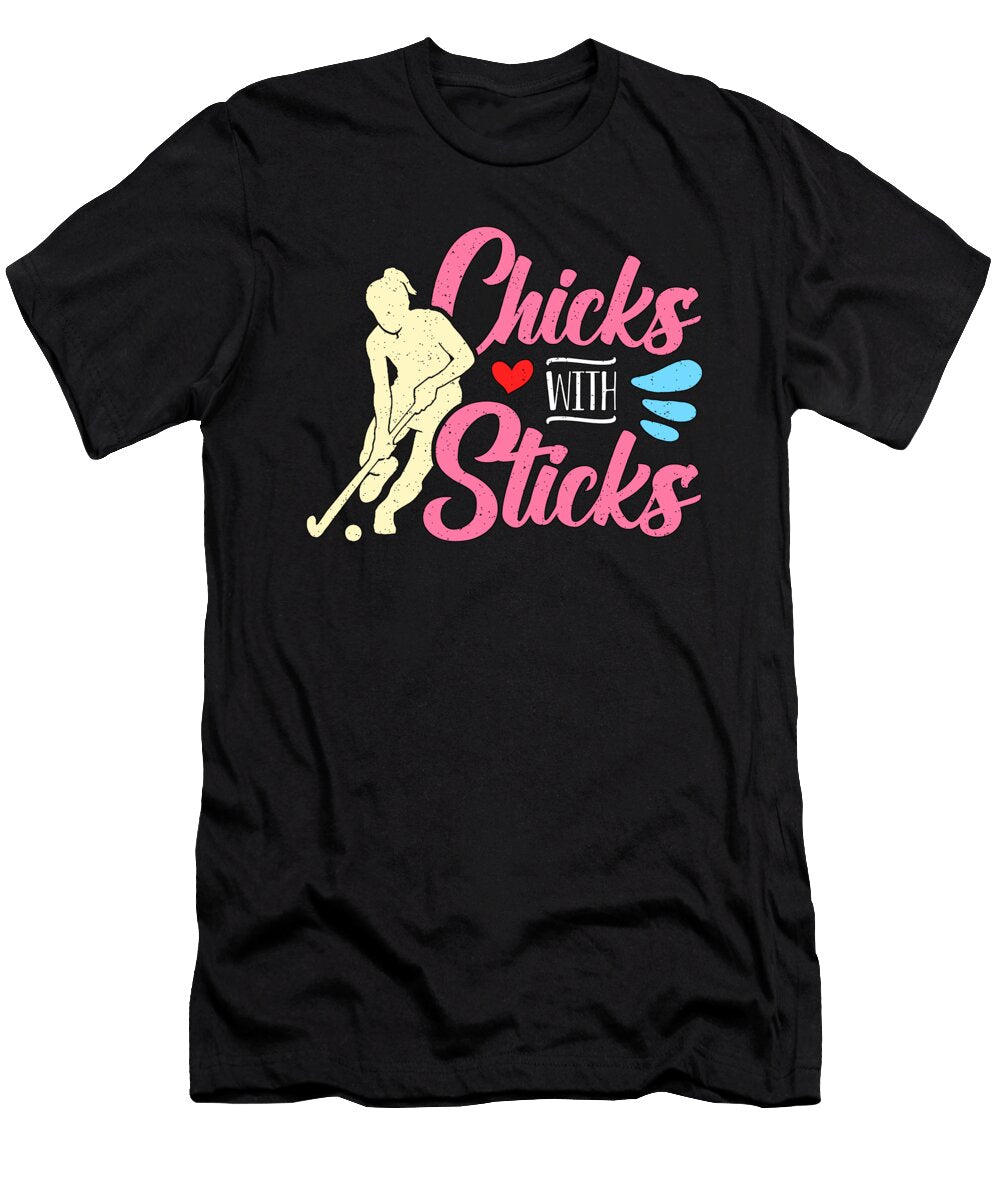 Field Hockey Chicks with Sticks Loves Goalkeeper Tshirtconcepts Marvin Poppe T-Shirt