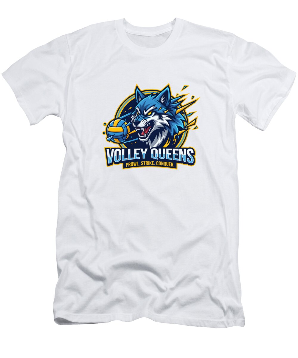 Fierce Volleyball Logo with Wolf Dream Stuff T-Shirt
